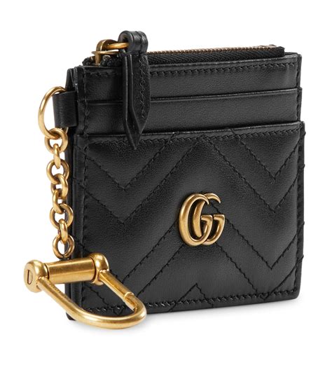 gucci key card holder|Gucci card holder with keychain.